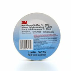 3M™ General Purpose Vinyl Tape 764, White, 2 in x 36 yd, 5 mil, Individually Wrapped Conveniently Packaged image 3M™ General Purpose Vinyl Tape 764, White, 2 in x 36 yd, 5 mil, Individually Wrapped Conveniently Packagedimage