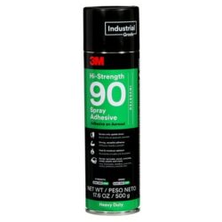 3M™ Hi-Strength Spray Adhesive 90, Inverted, Clear, 24 fl oz Can (Net Wt 17.6 oz) image 3M™ Hi-Strength Spray Adhesive 90, Inverted, Clear, 24 fl oz Can (Net Wt 17.6 oz)image