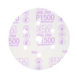 3M™ Hookit™ Finishing Film Abrasive Disc 260L, 01050, 6 in, Dust Free, P1500, 100 discs per carton, 4 cartons per case image 3M™ Hookit™ Finishing Film Abrasive Disc 260L, 01050, 6 in, Dust Free, P1500, 100 discs per carton, 4 cartons per caseimage