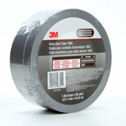 3M™ Value Duct Tape 1900, Silver, 1.88 in x 60 yd, 5.8 mil, Individually Wrapped image 3M™ Value Duct Tape 1900, Silver, 1.88 in x 60 yd, 5.8 mil, Individually Wrappedimage