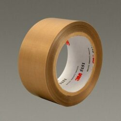 3M™ General Purpose PTFE Glass Cloth Tape 5151, Light Brown, 3 in x 36 yd, 5.3 mil image 3M™ General Purpose PTFE Glass Cloth Tape 5151, Light Brown, 3 in x 36 yd, 5.3 milimage