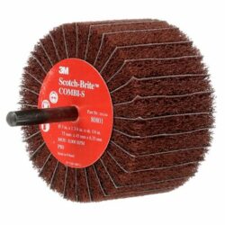 Scotch-Brite™ Combi-S Wheel 80801, 3 in x 1-3/4 in 1/4 in Shank 80 X-weight image Scotch-Brite™ Combi-S Wheel 80801, 3 in x 1-3/4 in 1/4 in Shank 80 X-weightimage