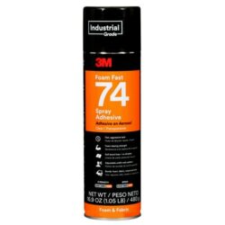 3M™ Foam Fast 74 Spray Adhesive, Clear, 24 fl oz Can (Net Wt 16.9 oz) image 3M™ Foam Fast 74 Spray Adhesive, Clear, 24 fl oz Can (Net Wt 16.9 oz)image