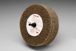 Scotch-Brite™ Roloc™+ Cut and Polish Disc D5, C5-ZR, A/O Medium, 4 in x 1-1/4 in, 10 ea/Case image Scotch-Brite™ Roloc™+ Cut and Polish Disc D5, C5-ZR, A/O Medium, 4 in x 1-1/4 in, 10 ea/Caseimage