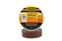 Scotch® Vinyl Color Coding Electrical Tape 35, 3/4 in x 66 ft, Brown image Scotch® Vinyl Color Coding Electrical Tape 35, 3/4 in x 66 ft, Brownimage