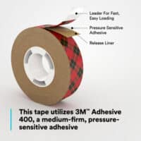 Scotch® ATG Adhesive Transfer Tape 924, Clear, 1/4 in x 60 yd, 2 mil, (12 Roll/Carton) 72 Roll/Case