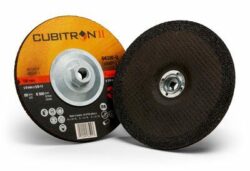 3M™ Cubitron™ II Depressed Center Grinding Wheel, 64319, T27 Quick Change, 7 in x 1/4 in x 5/8 in-11 in – OBSOLETE image 3M™ Cubitron™ II Depressed Center Grinding Wheel, 64319, T27 Quick Change, 7 in x 1/4 in x 5/8 in-11 in – OBSOLETEimage
