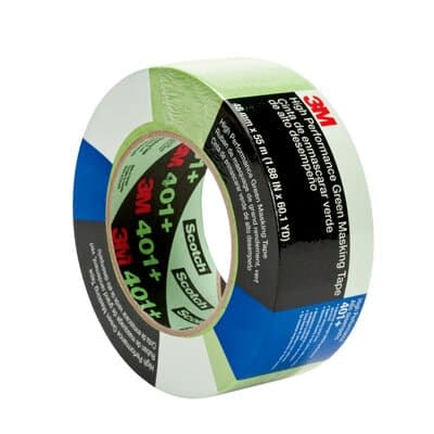 3M High Performance Green Masking Tape 401+, 48 mm x 55 M, 12 Individually