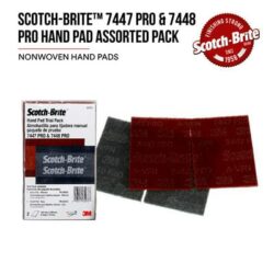 Scotch-Brite™ Pro Hand Pad, 64933, PO-HP, 1 – 6 in x 9 in pad 7447 PRO and 1 – 6 in x 9 in pad 7448 PRO, Multi-pack image Scotch-Brite™ Pro Hand Pad, 64933, PO-HP, 1 – 6 in x 9 in pad 7447 PRO and 1 – 6 in x 9 in pad 7448 PRO, Multi-packimage