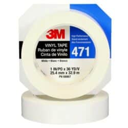 3M™ Vinyl Tape 471, White, 1 in x 36 yd, 5.2 mil, Individually Wrapped image 3M™ Vinyl Tape 471, White, 1 in x 36 yd, 5.2 mil, Individually Wrappedimage