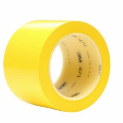 3M™ Vinyl Tape 471, Yellow, 3 in x 36 yd, 5.2 mil, Individually Wrapped Conveniently Packaged image 3M™ Vinyl Tape 471, Yellow, 3 in x 36 yd, 5.2 mil, Individually Wrapped Conveniently Packagedimage