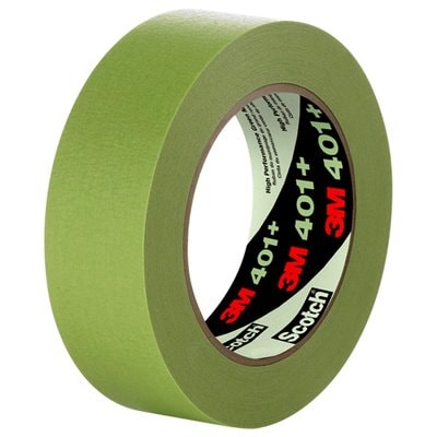 3M High Performance Green Masking Tape 401+, 6 mm x 55 M