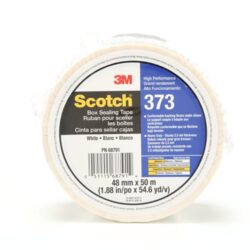Scotch® Box Sealing Tape 373, White, 48 mm x 50 m, 36/Case, Individually Wrapped Conveniently Packaged image Scotch® Box Sealing Tape 373, White, 48 mm x 50 m, 36/Case, Individually Wrapped Conveniently Packagedimage