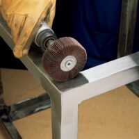 3M™ Flap Wheel 747D, P120 X-weight, Type 83, 2-1/2 in x 1 in x 1/4 in, 10 ea/Case - Image 3