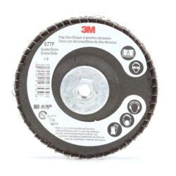 3M™ Flap Disc 577F, 80, T29 Quick Change, 4 in x 3/8 in-24, 10 ea/Caseimage