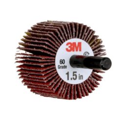 3M™ Flap Wheel 747D, 60 X-weight, Type 83, 1-1/2 in x 1 in x 1/4 in, 10 ea/Case image 3M™ Flap Wheel 747D, 60 X-weight, Type 83, 1-1/2 in x 1 in x 1/4 in, 10 ea/Caseimage