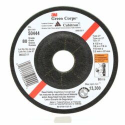 3M™ Green Corps™ Flexible Grinding Wheel, T27, 4-1/2 in x 1/8 in x 7/8 in, 46 image 3M™ Green Corps™ Flexible Grinding Wheel, T27, 4-1/2 in x 1/8 in x 7/8 in, 46image