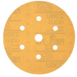 3M™ Hookit™ Gold Disc Dust Free 236U, 01079, 6 in, P180, 100 discs per carton, 4 cartons per case image 3M™ Hookit™ Gold Disc Dust Free 236U, 01079, 6 in, P180, 100 discs per carton, 4 cartons per caseimage