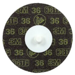 3M™ Roloc™ Disc 361F, 36 YF-weight, TR, 4 in, Die R400BB, 25/Carton, 100 ea/Caseimage