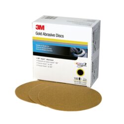 3M™ Hookit™ Gold Disc 236U, 00981, 6 in, P120, 100 discs per carton, 4 cartons per case image 3M™ Hookit™ Gold Disc 236U, 00981, 6 in, P120, 100 discs per carton, 4 cartons per caseimage