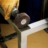 3M™ Flap Wheel 747D, 80 X-weight, Type 83, 1 in x 1 in x 1/4 in, 10 ea/Case - Image 3