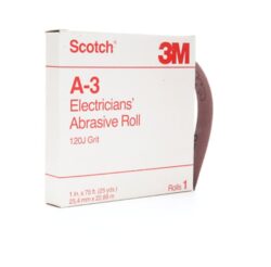 Scotch® Electrician’s Abrasive Roll A-3, 1 in x 25 yd, 120 J-weight image Scotch® Electrician’s Abrasive Roll A-3, 1 in x 25 yd, 120 J-weightimage