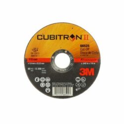 3M™ Cubitron™ II Cut-Off Wheel, 66525, 36, T41, 115 mm x 1.6 mm x 22.23 mm – OBSOLETE image 3M™ Cubitron™ II Cut-Off Wheel, 66525, 36, T41, 115 mm x 1.6 mm x 22.23 mm – OBSOLETEimage