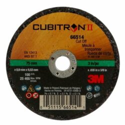 3M™ Cubitron™ II Cut-Off Wheel, 86929, 60, Type 1, 4.5 in x 0.040 in x 7/8 in – OBSOLETE image 3M™ Cubitron™ II Cut-Off Wheel, 86929, 60, Type 1, 4.5 in x 0.040 in x 7/8 in – OBSOLETEimage
