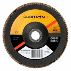 3M™ Cubitron™ II Flap Disc 967A, 40+, T27, 5 in x 7/8 in image 3M™ Cubitron™ II Flap Disc 967A, 40+, T27, 5 in x 7/8 inimage