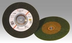 3M™ Green Corps™ Depressed Center Wheel, 24 9 in x 1/4 in x 5/8-11 Internal 3M stock# 7010325732 image 3M™ Green Corps™ Depressed Center Wheel, 24 9 in x 1/4 in x 5/8-11 Internal 3M stock# 7010325732image