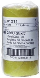 3M™ Stikit™ Gold Disc Roll, 01211, 6 in, P120A 3M stock# 7000118154 image 3M™ Stikit™ Gold Disc Roll, 01211, 6 in, P120A 3M stock# 7000118154image