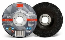 3M™ Silver Depressed Center Grinding Wheel, 87453, T27, 4.5 in x 1/4 in x 7/8 in image 3M™ Silver Depressed Center Grinding Wheel, 87453, T27, 4.5 in x 1/4 in x 7/8 inimage