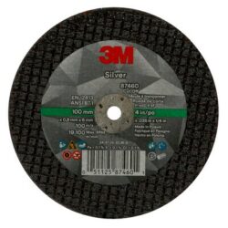 3M™ Silver Cut-Off Wheel, 87460, T1, 4 in x .035 in x 1/4 in image 3M™ Silver Cut-Off Wheel, 87460, T1, 4 in x .035 in x 1/4 inimage