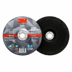 3M™ Silver Depressed Center Grinding Wheel, 87451, T27, 7 in x 1/4 in x 7/8 in image 3M™ Silver Depressed Center Grinding Wheel, 87451, T27, 7 in x 1/4 in x 7/8 inimage