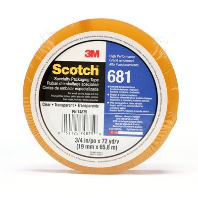 Scotch® Light Duty Packaging Tape 681 Clear