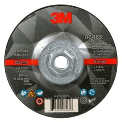 3M™ Cut & Grind Wheel, 06465, Type 27, 5 in x 1/8 in x 5/8″-11, Quick Change image 3M™ Cut & Grind Wheel, 06465, Type 27, 5 in x 1/8 in x 5/8″-11, Quick Changeimage