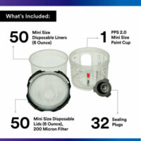 3M™ PPS™ Series 2.0 Spray Cup System Kit 26114, Mini (6.8 fl oz, 200 mL), 200 Micron Filter - Image 4