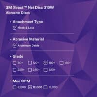3M Xtract™ Net Disc 310W, 150+, 5 in x NH, Die 500X - Image 4