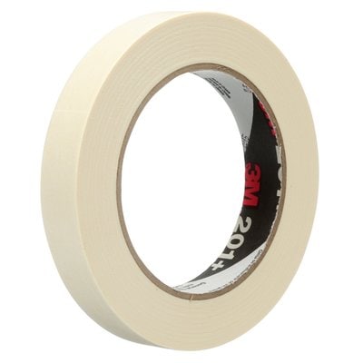 3M™ General Use Masking Tape 201+, Tan, 24 mm x 55 m, 4.4 mil