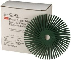 Scotch-Brite™ Radial Bristle Disc, 3 in x 3/8 in 50, 10/Carton, 4 Cartons/Case image Scotch-Brite™ Radial Bristle Disc, 3 in x 3/8 in 50, 10/Carton, 4 Cartons/Caseimage