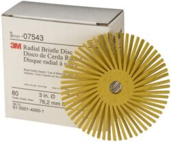 Scotch-Brite™ Radial Bristle Disc, RB-ZB, 80, 3 in x 3/8 in, 4 Cartons/Case image Scotch-Brite™ Radial Bristle Disc, RB-ZB, 80, 3 in x 3/8 in, 4 Cartons/Caseimage