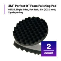 3M™ Perfect-It™ Foam Polishing Pad, 05725, Single Sided, Flat Back, 8 in (203.2 mm), 2 pads per bag, 12 bags per case - Image 3