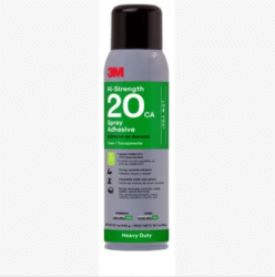 3M™ Heavy Duty Spray Adhesive 20CA, Clear, 16 fl oz Can (Net Wt 15.7 oz) image 3M™ Heavy Duty Spray Adhesive 20CA, Clear, 16 fl oz Can (Net Wt 15.7 oz)image