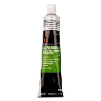 3M Black Super Weatherstrip Adhesive - 1 fl oz tube