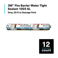 3M™ Fire Barrier Water Tight Sealant 1003 SL, Gray, 20 fl oz Sausage Pack image 3M™ Fire Barrier Water Tight Sealant 1003 SL, Gray, 20 fl oz Sausage Packimage