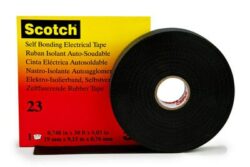 Scotch® Rubber Splicing Tape 23, 1 in x 30 ft, Black image Scotch® Rubber Splicing Tape 23, 1 in x 30 ft, Blackimage
