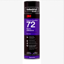 3M™ Pressure Sensitive Spray Adhesive 72, Blue, 24 fl oz Can (Net Wt 17.3 oz) image 3M™ Pressure Sensitive Spray Adhesive 72, Blue, 24 fl oz Can (Net Wt 17.3 oz)image