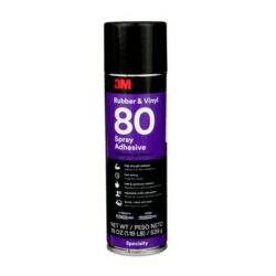 3M™ Rubber and Vinyl Spray Adhesive 80, Yellow, 24 fl oz Can (Net Wt 19 oz) image 3M™ Rubber and Vinyl Spray Adhesive 80, Yellow, 24 fl oz Can (Net Wt 19 oz)image