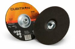 3M™ Cubitron™ II Cut and Grind Wheel, 28765, T27 Quick Change, 7 in x 1/8 in x 5/8 in-11 in – OBSOLETE image 3M™ Cubitron™ II Cut and Grind Wheel, 28765, T27 Quick Change, 7 in x 1/8 in x 5/8 in-11 in – OBSOLETEimage