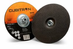 3M™ Cubitron™ II Cut and Grind Wheel, 28766, T27 Quick Change, 9 in x 1/8 in x 5/8 in-11 in – OBSOLETE image 3M™ Cubitron™ II Cut and Grind Wheel, 28766, T27 Quick Change, 9 in x 1/8 in x 5/8 in-11 in – OBSOLETEimage